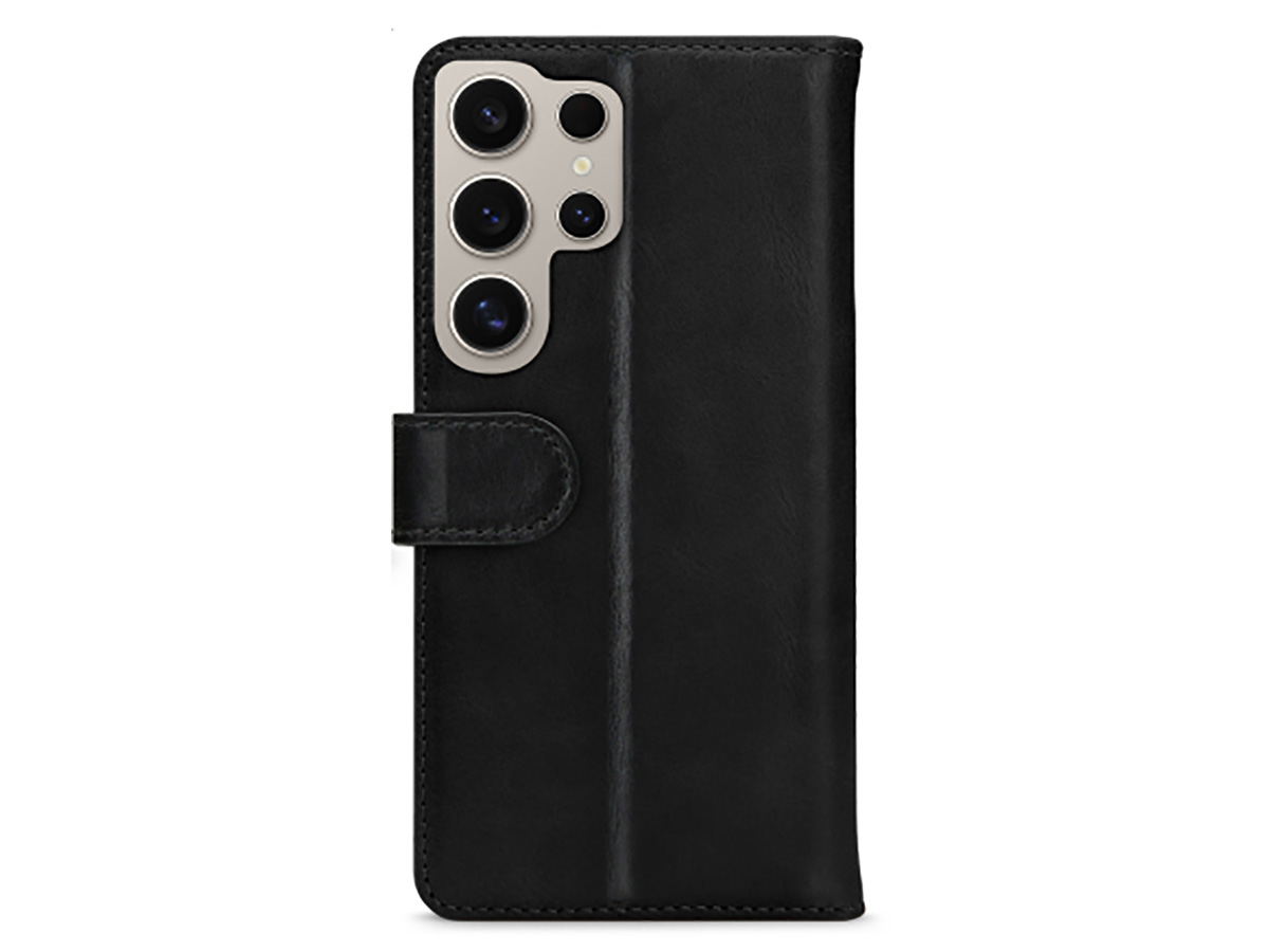 Mobilize Leather Wallet Zwart - Samsung Galaxy S24 Ultra Hoesje Leer