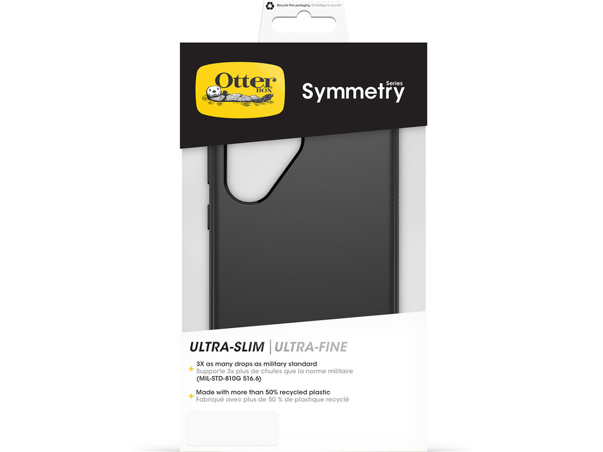 Otterbox Symmetry Rugged Case Zwart - Samsung Galaxy S24 Ultra hoesje