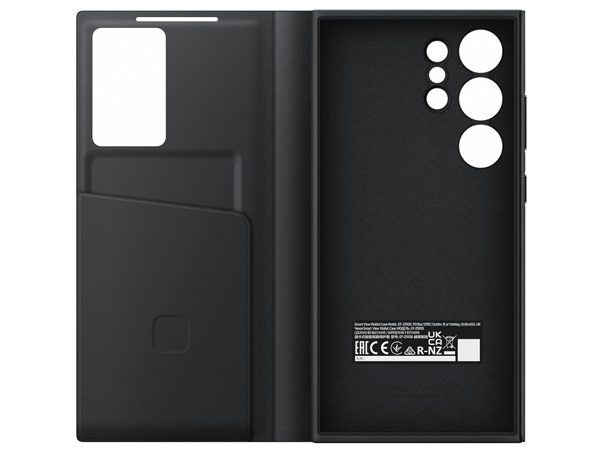 Samsung Galaxy S24 Ultra Smart View Wallet Case Zwart (EF-ZS928CB)