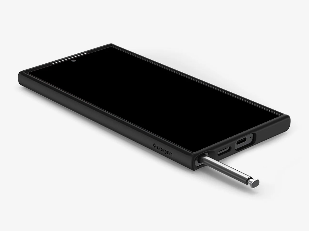 Spigen Ultra Hybrid Case Zwart - Samsung Galaxy S24 Ultra hoesje