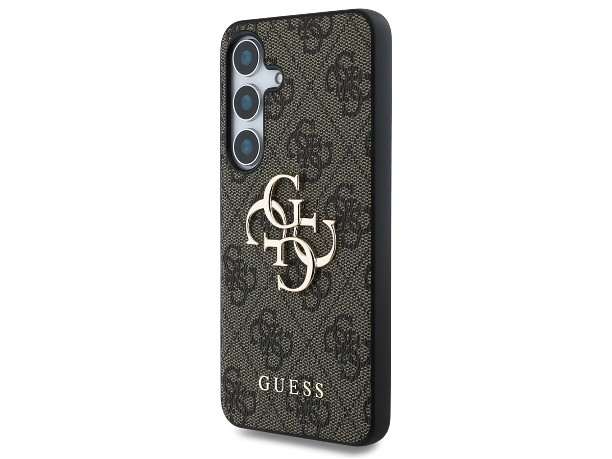 Guess Big 4G Monogram Case Bruin - Samsung Galaxy S25 hoesje