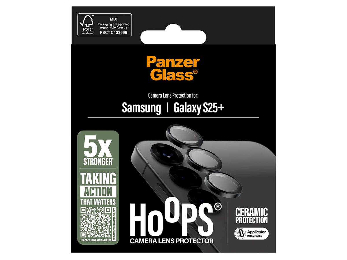 PanzerGlass Ceramic Camera Lens Protector Hoops Samsung Galaxy S25+
