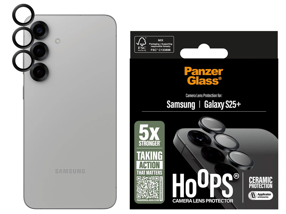 PanzerGlass Ceramic Camera Lens Protector Hoops Samsung Galaxy S25+