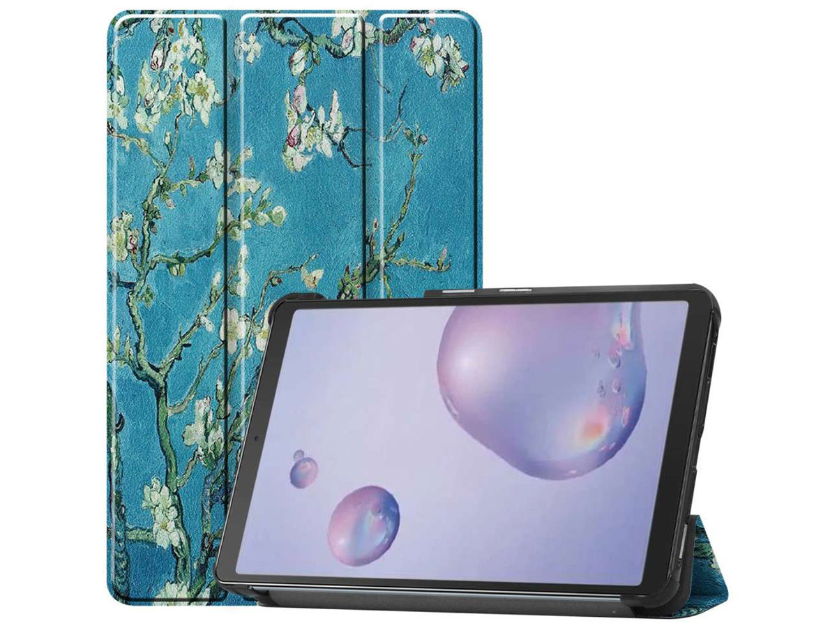 Smart Tri-Fold Bookcase Floral - Samsung Galaxy Tab A 8.4 2020 Hoesje