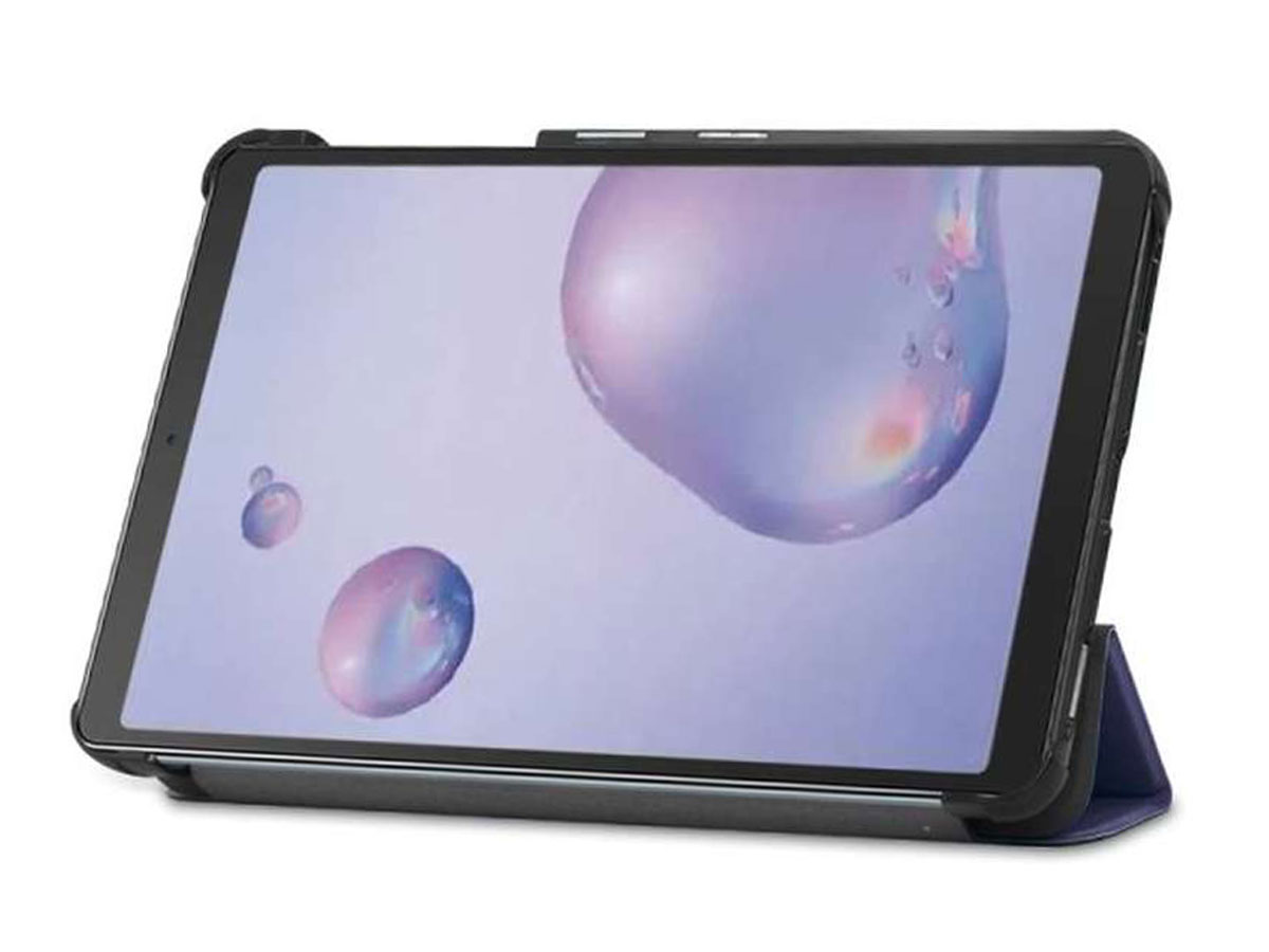 Smart Tri-Fold Bookcase Blauw - Samsung Galaxy Tab A 8.4 2020 Hoesje