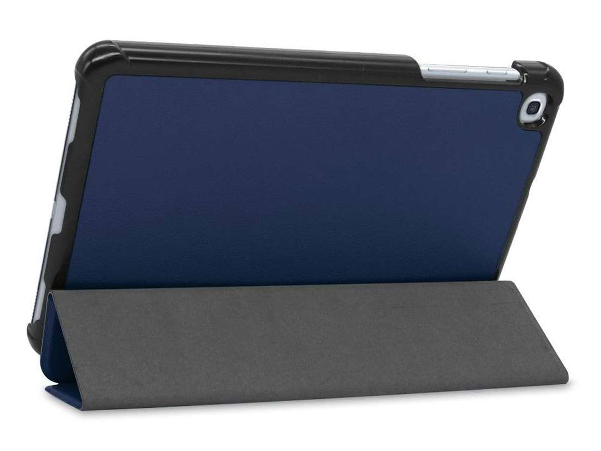 Smart Tri-Fold Bookcase Blauw - Samsung Galaxy Tab A 8.4 2020 Hoesje