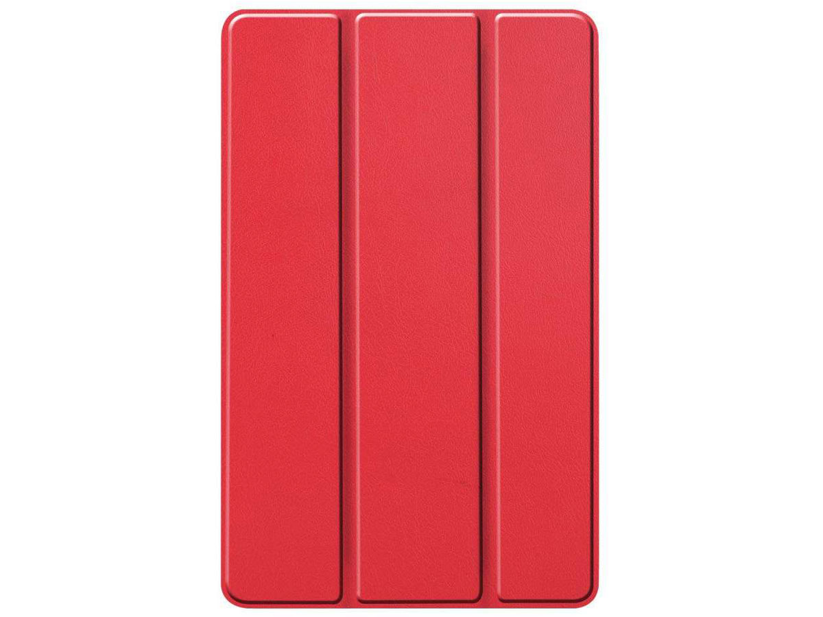 Smart Tri-Fold Bookcase Rood - Samsung Galaxy Tab A 8.4 2020 Hoesje