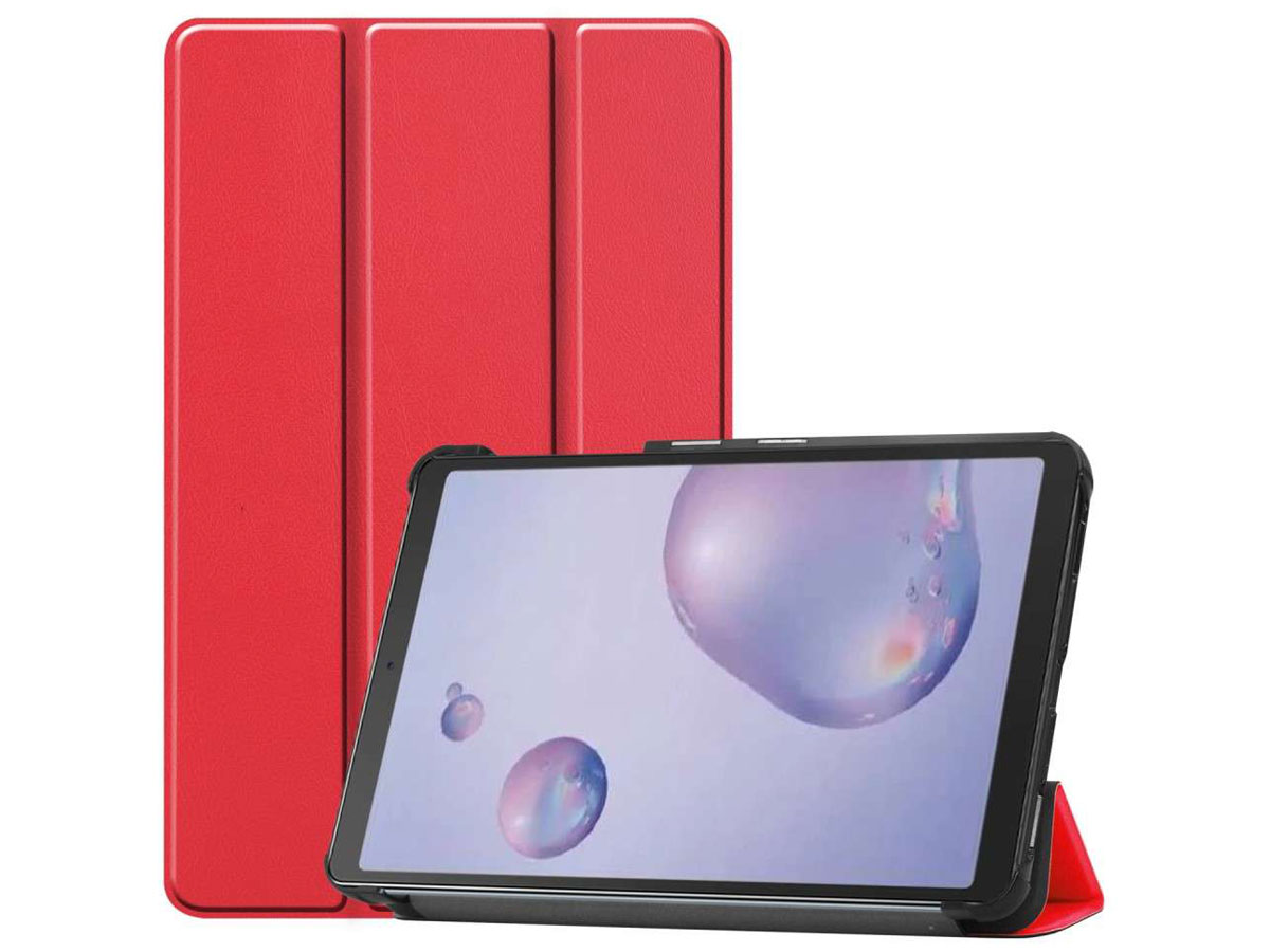 Smart Tri-Fold Bookcase Rood - Samsung Galaxy Tab A 8.4 2020 Hoesje