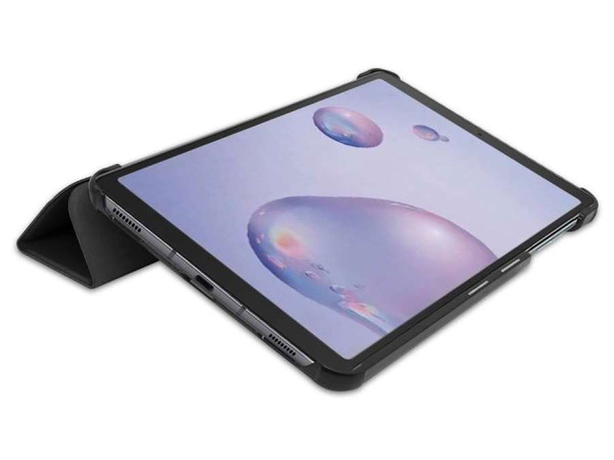 Smart Tri-Fold Bookcase Zwart - Samsung Galaxy Tab A 8.4 2020 Hoesje
