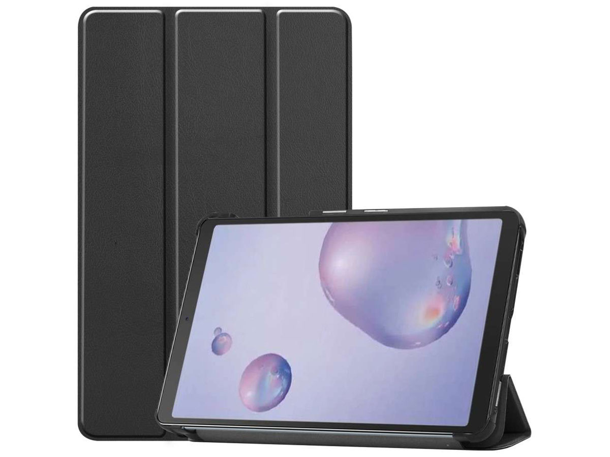 Smart Tri-Fold Bookcase Zwart - Samsung Galaxy Tab A 8.4 2020 Hoesje