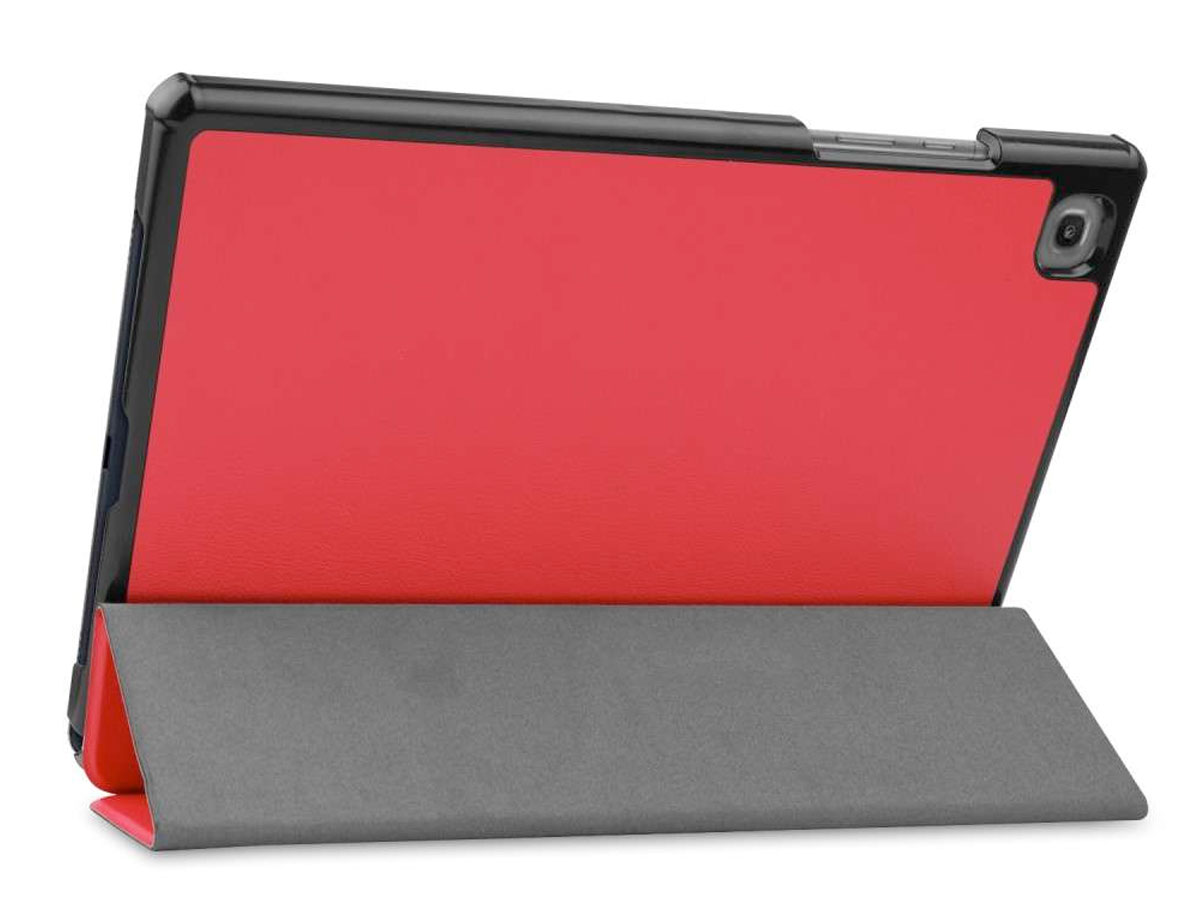 Smart Tri-Fold Bookcase Rood - Samsung Galaxy Tab A7 Lite Hoesje