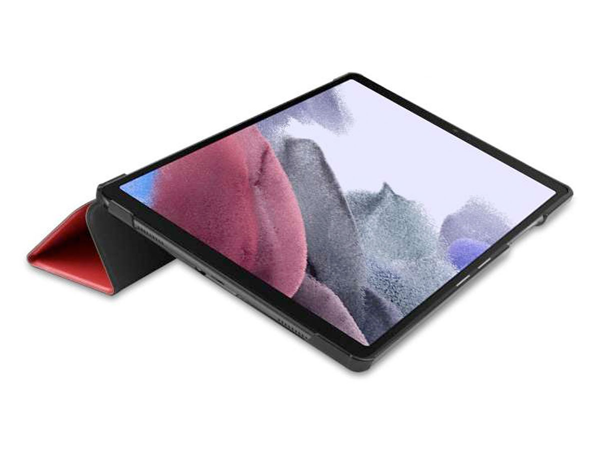 Smart Tri-Fold Bookcase Rood - Samsung Galaxy Tab A7 Lite Hoesje