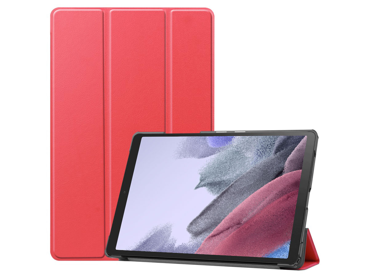 Smart Tri-Fold Bookcase Rood - Samsung Galaxy Tab A7 Lite Hoesje