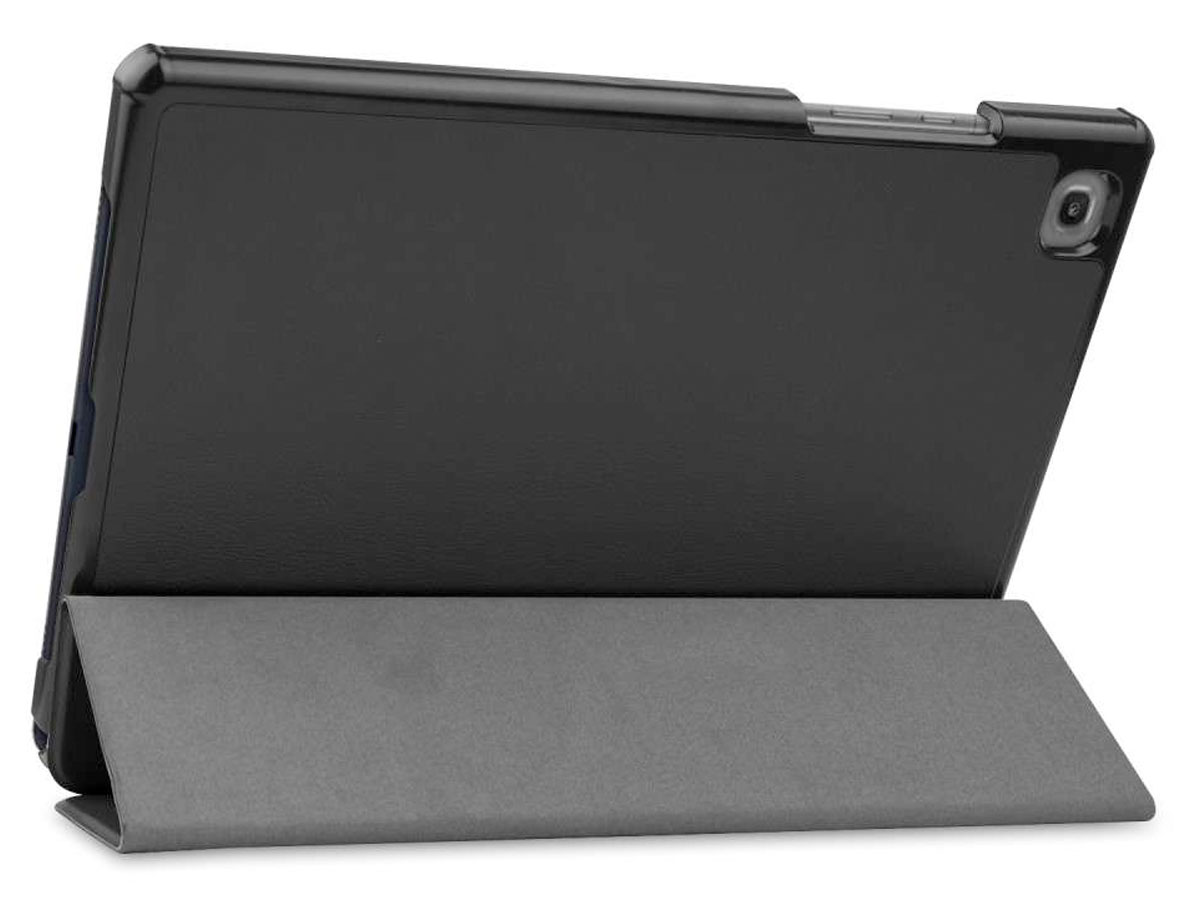 Smart Tri-Fold Bookcase Zwart - Samsung Galaxy Tab A7 Lite Hoesje
