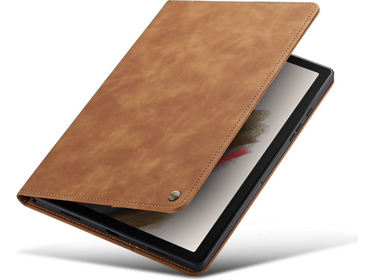CaseMania Slim Stand Folio Case Bruin - Samsung Galaxy Tab A9+ hoesje