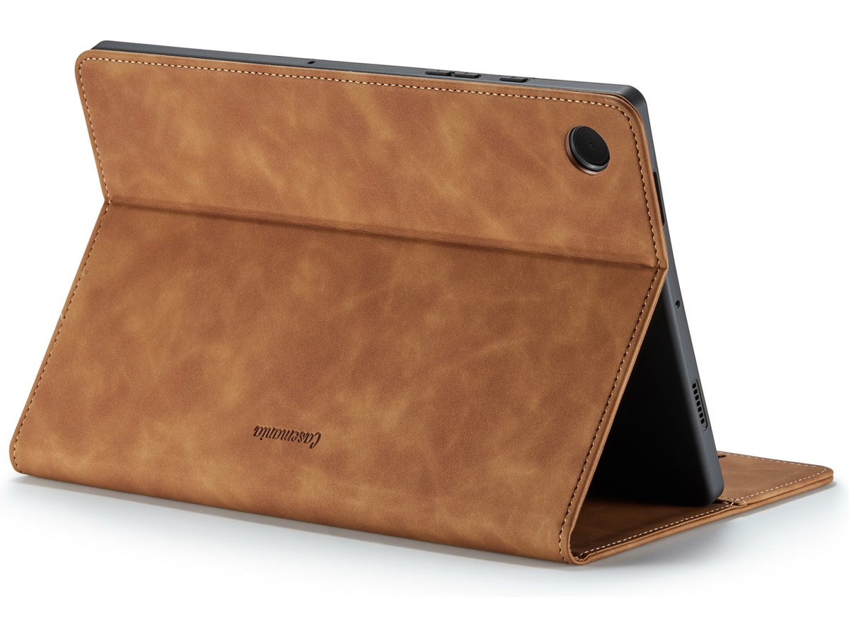 CaseMania Slim Stand Folio Case Bruin - Samsung Galaxy Tab A9+ hoesje