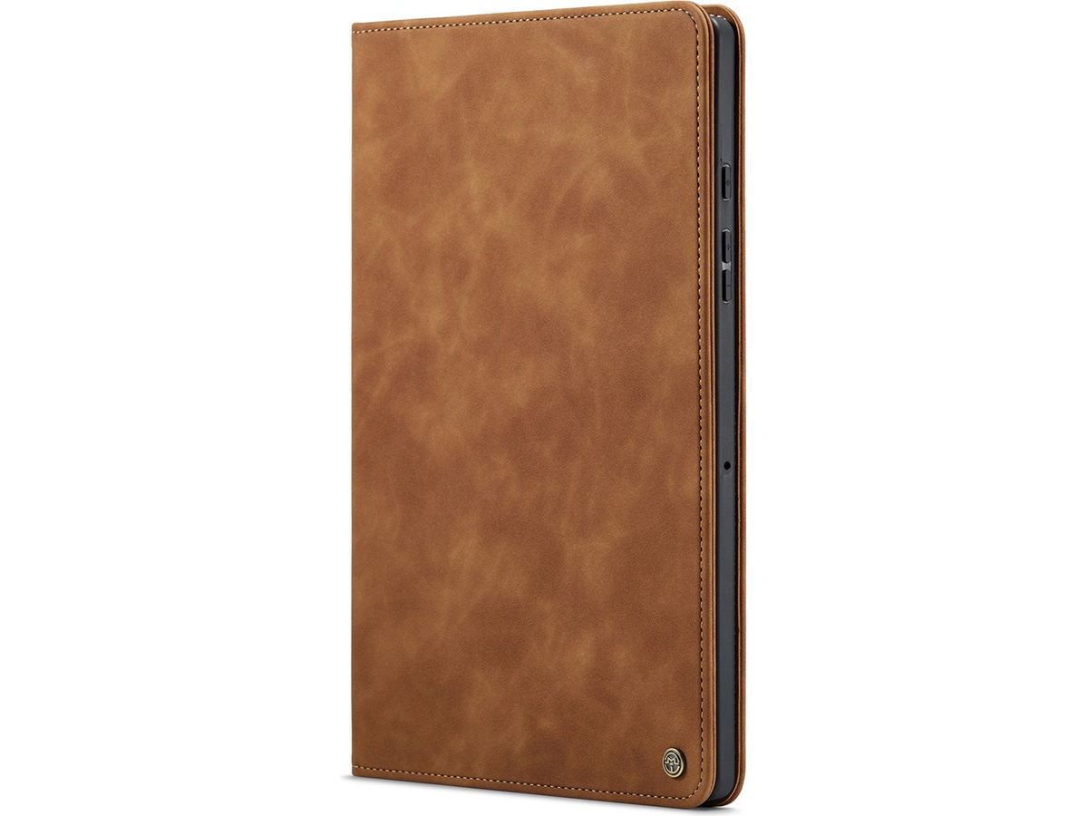 CaseMania Slim Stand Folio Case Bruin - Samsung Galaxy Tab A9+ hoesje