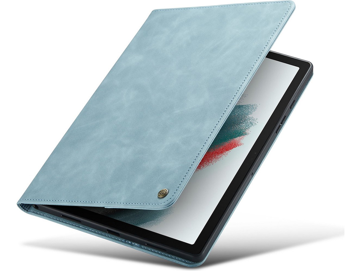 CaseMania Slim Stand Folio Case Aqua - Samsung Galaxy Tab A9+ hoesje