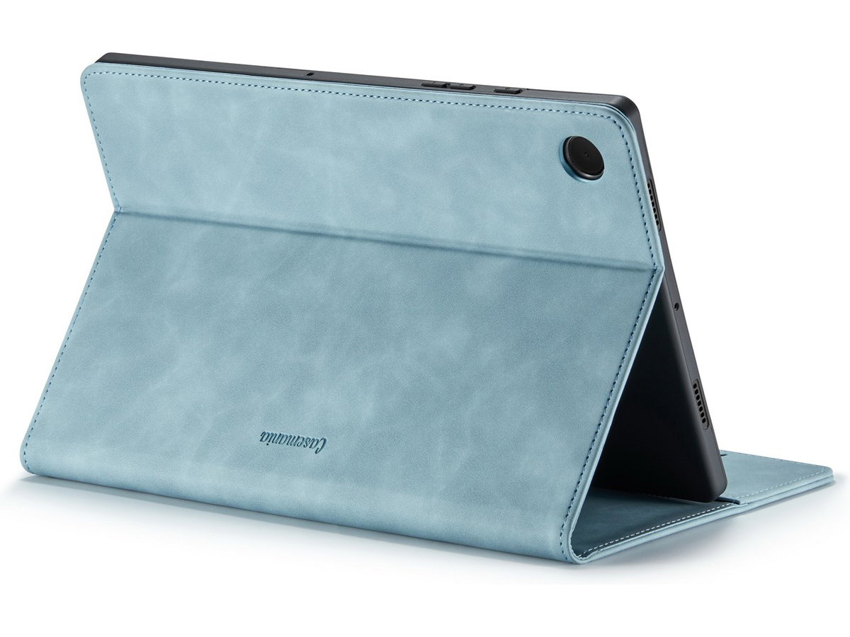 CaseMania Slim Stand Folio Case Aqua - Samsung Galaxy Tab A9+ hoesje