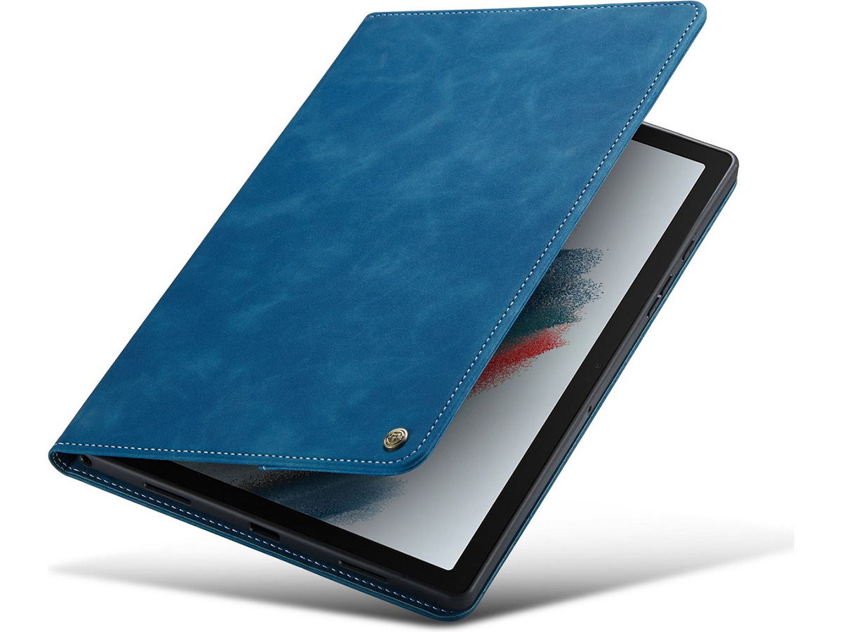 CaseMania Slim Stand Folio Case Donkerblauw - Samsung Galaxy Tab A9+ hoesje