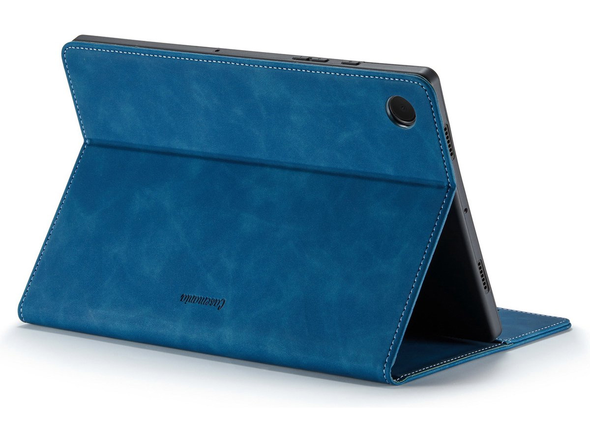 CaseMania Slim Stand Folio Case Donkerblauw - Samsung Galaxy Tab A9+ hoesje