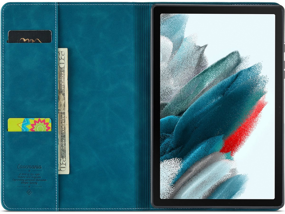 CaseMania Slim Stand Folio Case Groen - Samsung Galaxy Tab A9+ hoesje