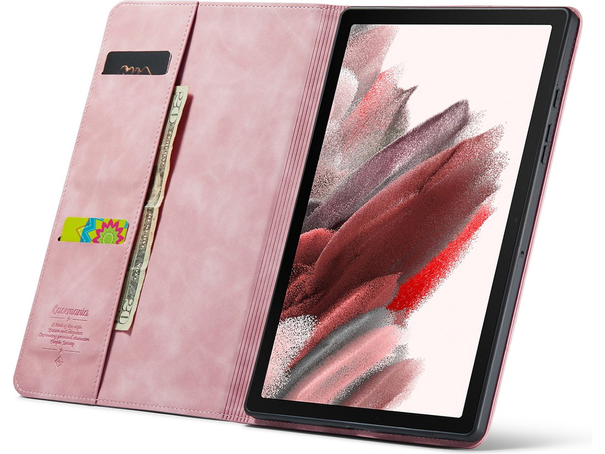 CaseMania Slim Stand Folio Case Roze - Samsung Galaxy Tab A9+ hoesje