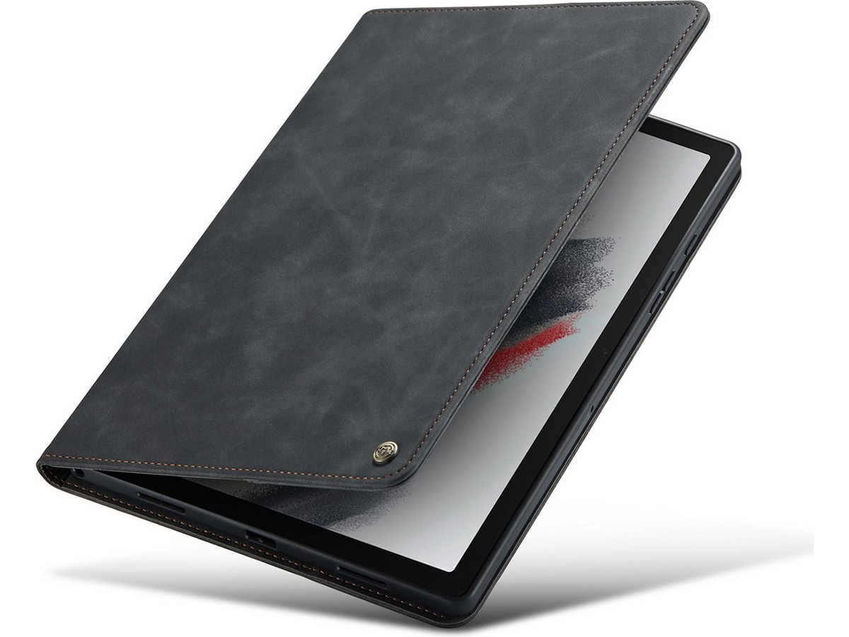 CaseMania Slim Stand Folio Case Zwart - Samsung Galaxy Tab A9+ hoesje