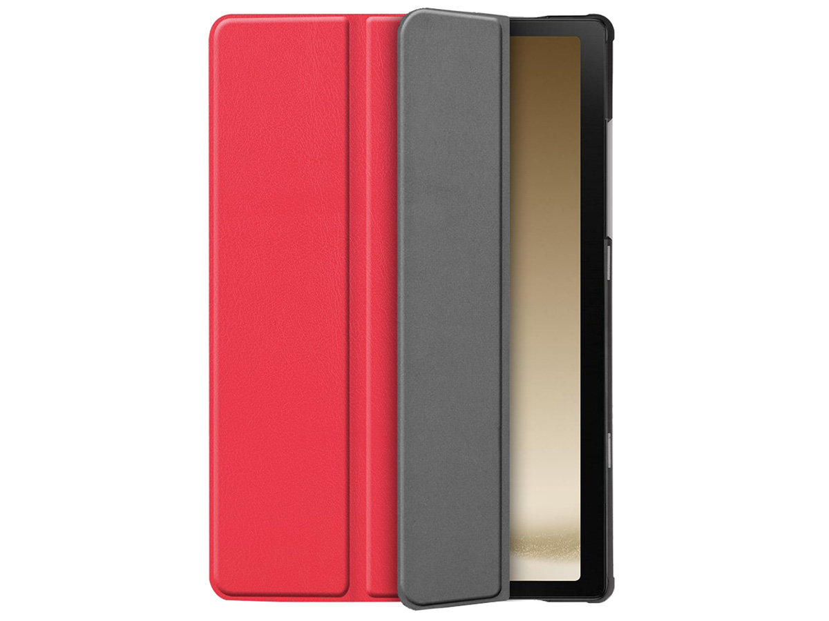 Just in Case Smart Folio Stand Case Rood - Samsung Galaxy Tab A9+ Hoesje
