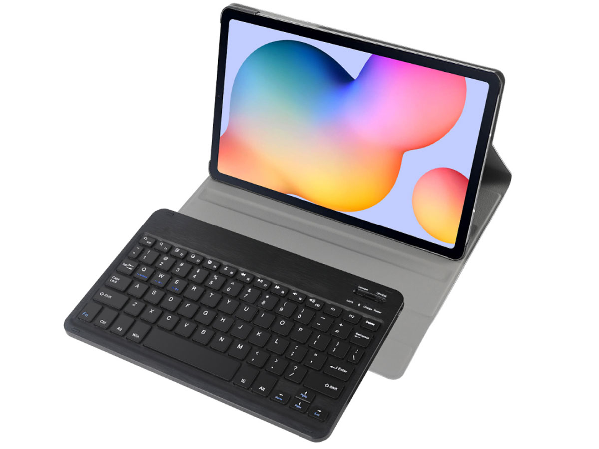 beest voor Geletterdheid Keyboard Case QWERTY Toetsenbord Galaxy Tab S6 Lite