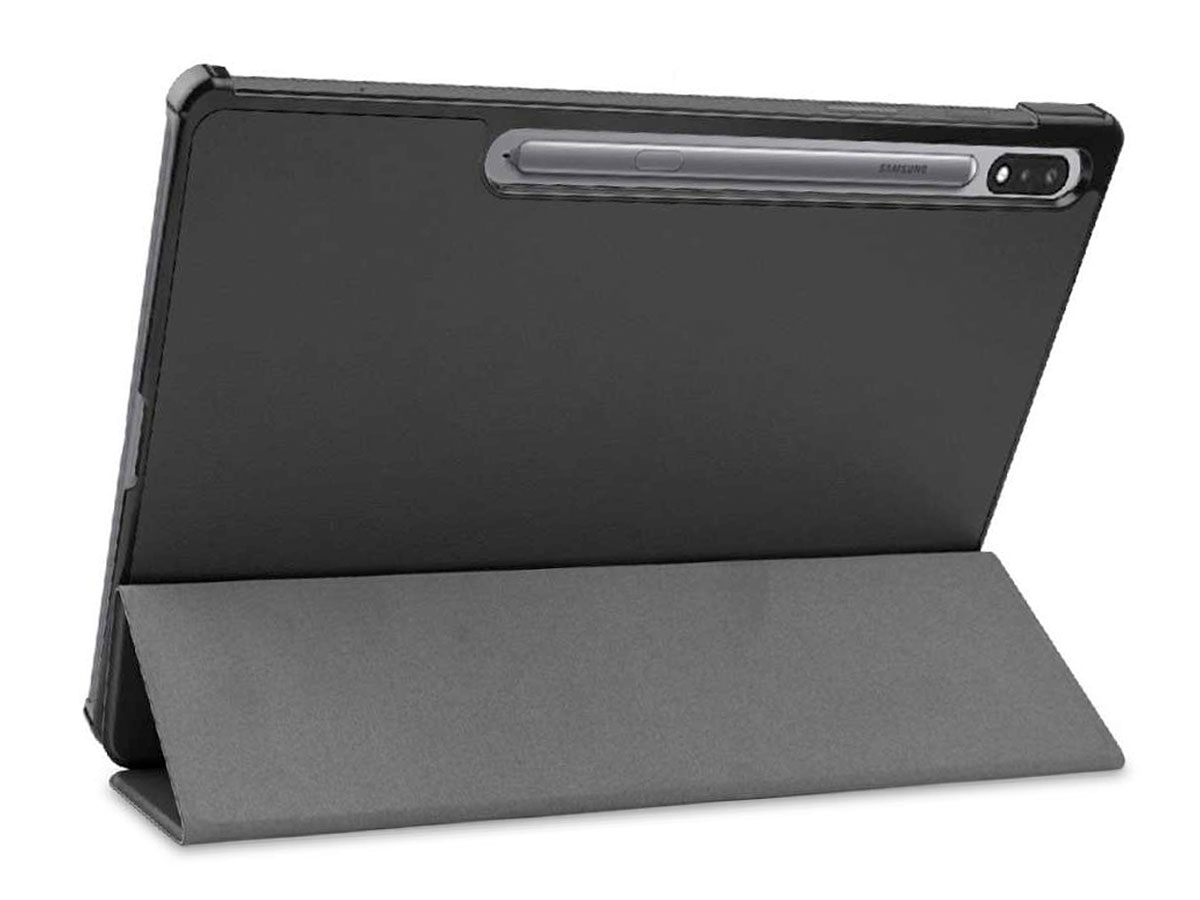 Smart Bookcase Zwart - Samsung Galaxy Tab S7 FE Hoesje