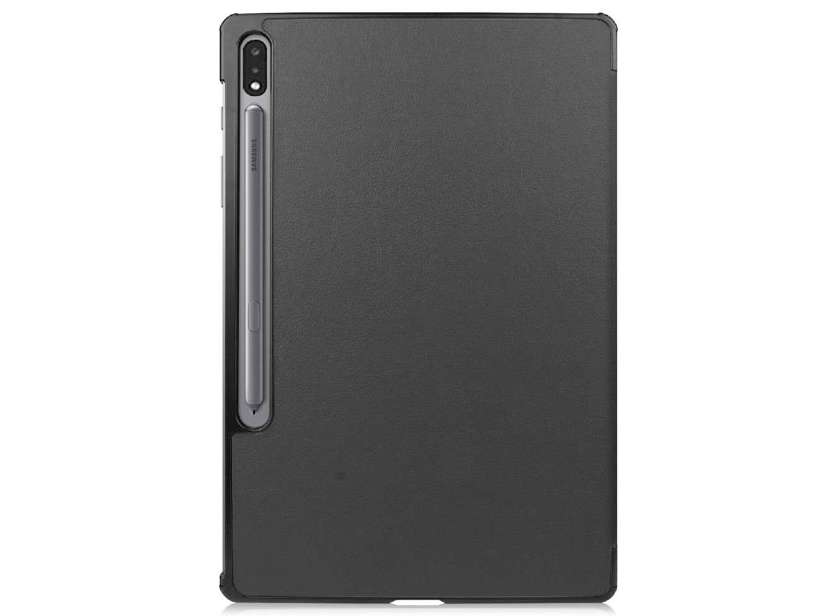 Smart Bookcase Zwart - Samsung Galaxy Tab S7 FE Hoesje