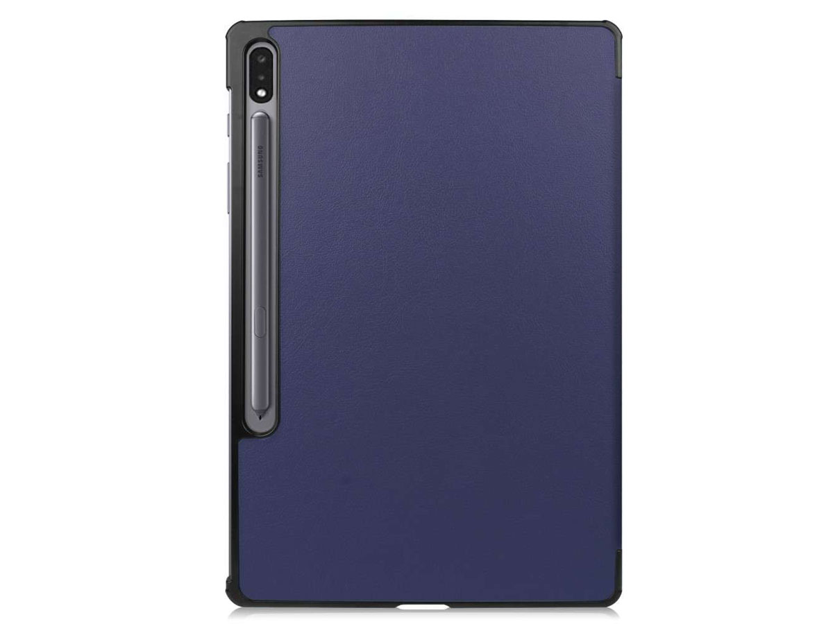 Smart Bookcase Blauw - Samsung Galaxy Tab S7+ Hoesje