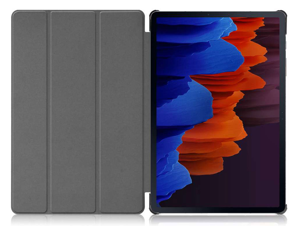 Smart Bookcase Zwart - Samsung Galaxy Tab S7+ Hoesje