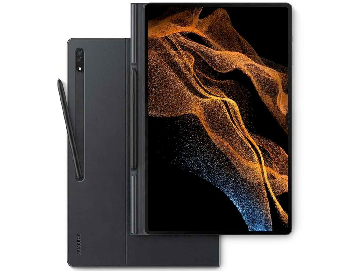 wastafel langzaam Wat leuk Samsung Galaxy Tab S8 Ultra Book Cover Zwart EF-BX900PB