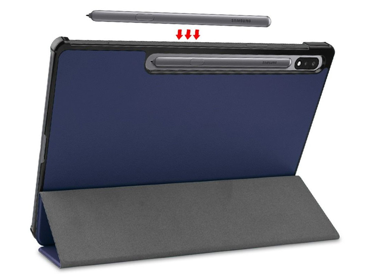 Just in Case Smart Folio Blauw - Samsung Galaxy Tab S10 Ultra/S9 Ultra Hoesje