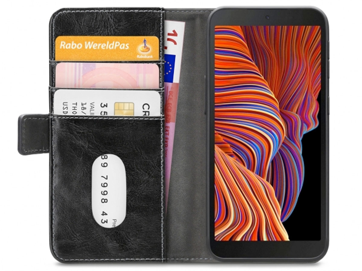 Mobilize Elite Walletbook Zwart - Samsung Galaxy Xcover 5 hoesje