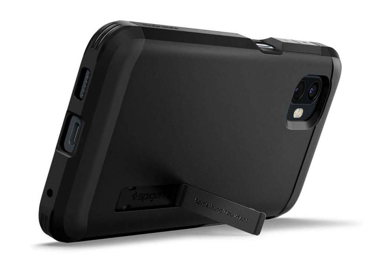 Spigen Tough Armor Case Zwart - Samsung Galaxy Xcover 6 Pro Hoesje