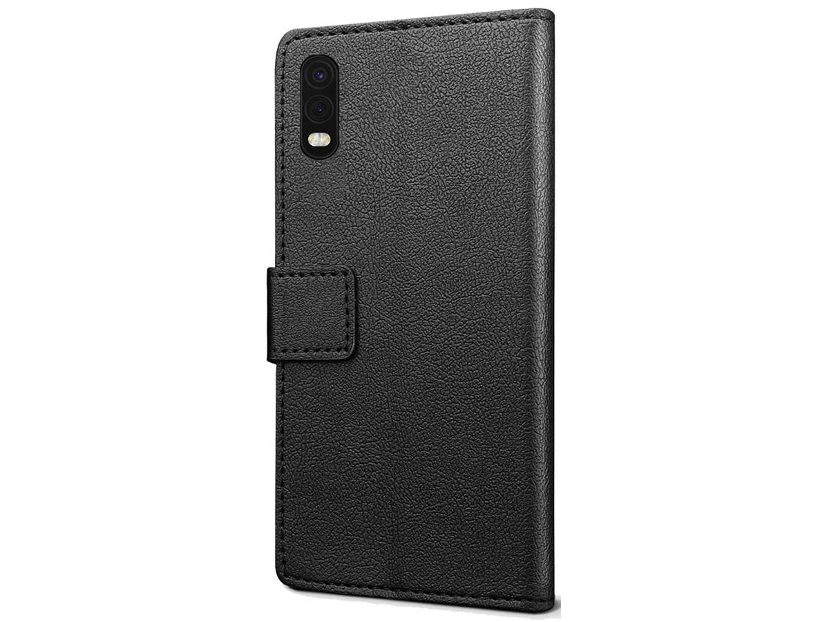 Book Case Basic Zwart - Samsung Galaxy Xcover Pro hoesje