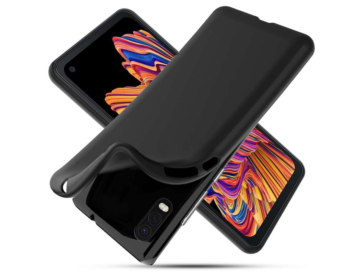 Zwarte TPU Case - Samsung Galaxy Xcover Pro Hoesje