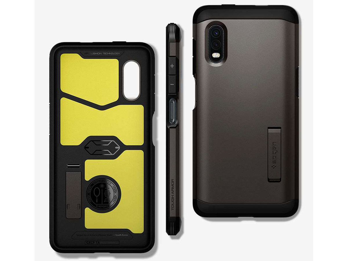 Spigen Tough Armor Case Grijs - Samsung Galaxy Xcover Pro Hoesje