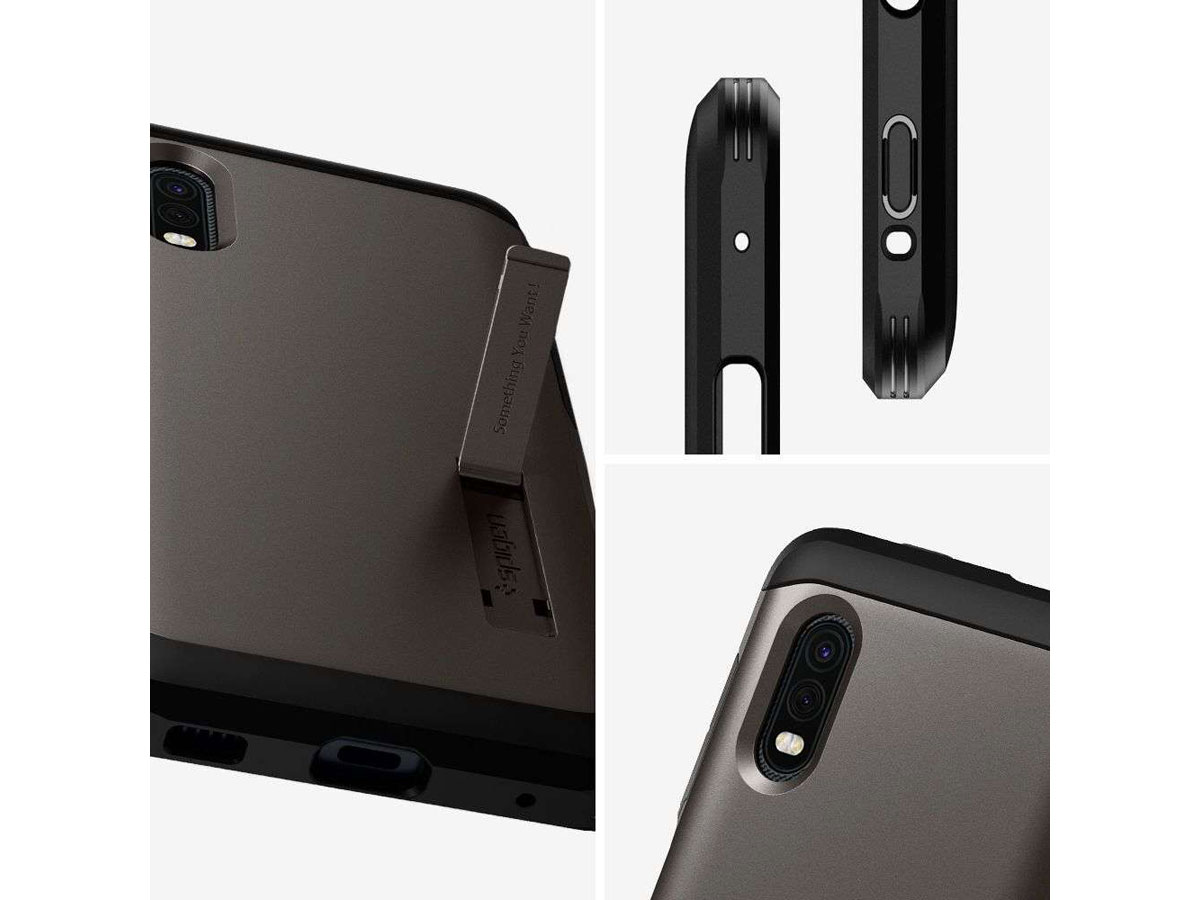 Spigen Tough Armor Case Grijs - Samsung Galaxy Xcover Pro Hoesje