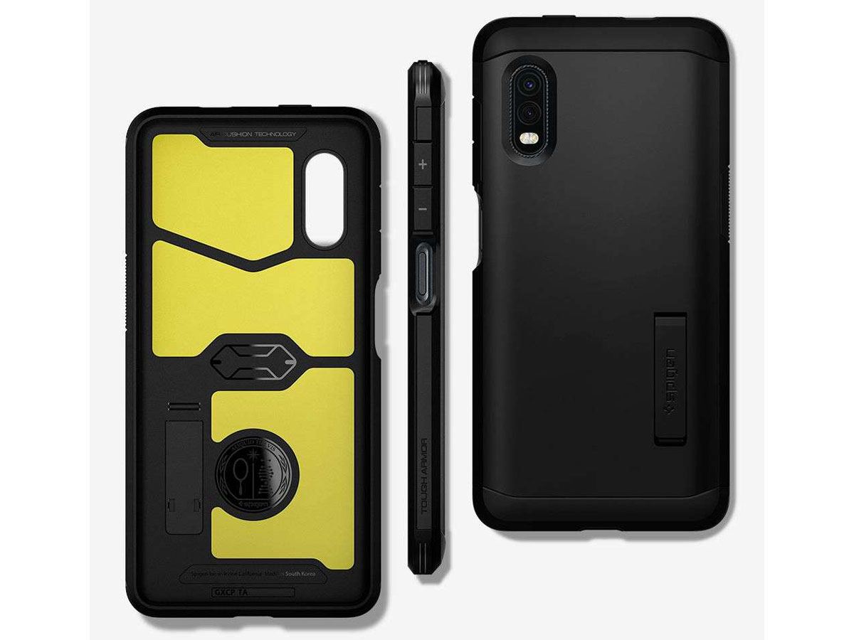 Spigen Tough Armor Case Zwart - Samsung Galaxy Xcover Pro Hoesje