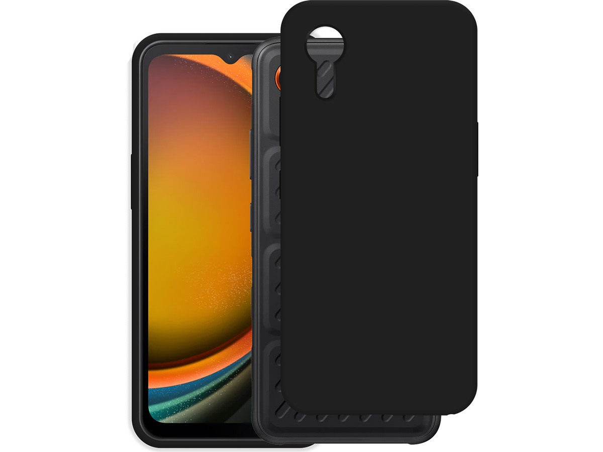 Just in Case TPU Case Zwart - Samsung Galaxy Xcover7 hoesje