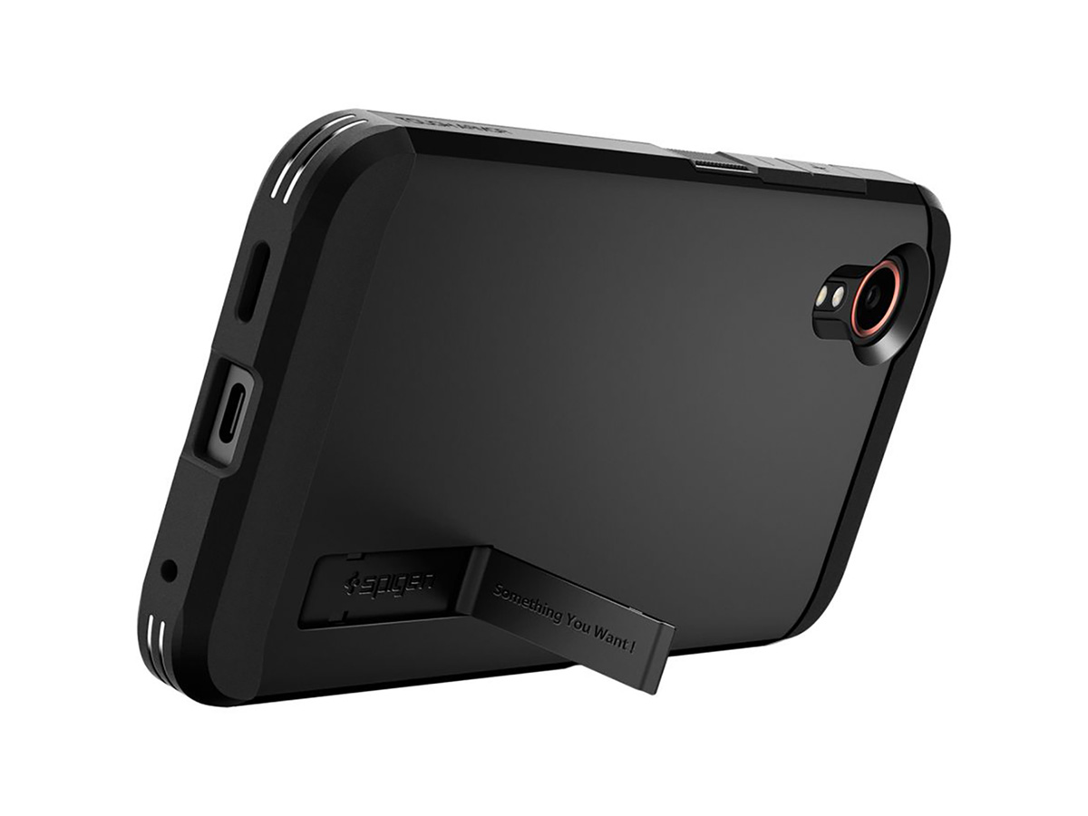 Spigen Tough Armor Case Zwart - Samsung Galaxy Xcover7 Hoesje