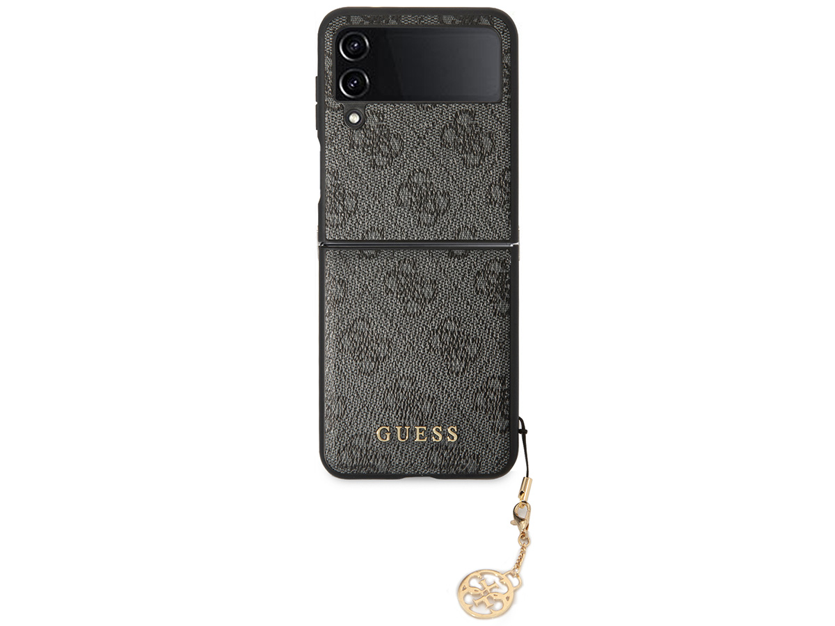 Guess Monogram Charm Case Grijs - Samsung Galaxy Z Flip 4 hoesje