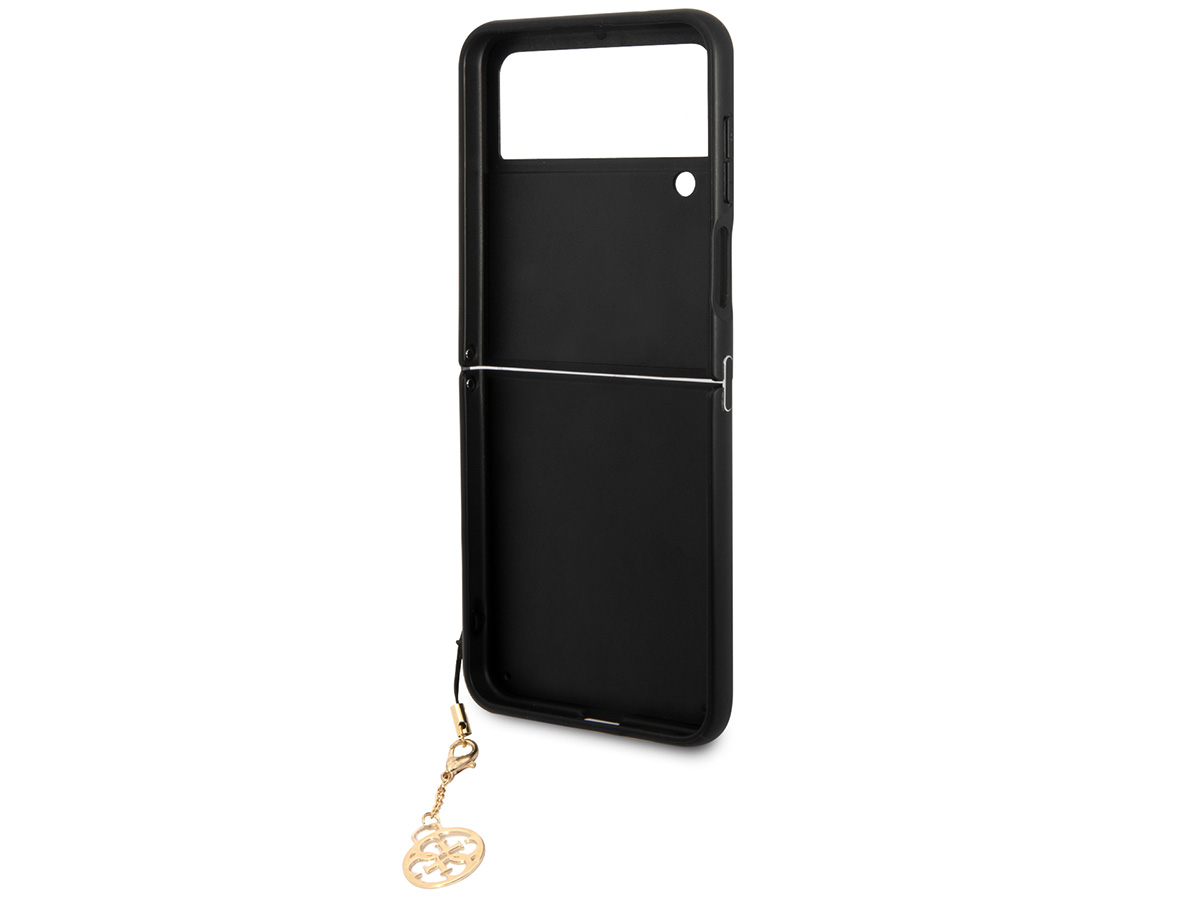 Guess Monogram Charm Case Grijs - Samsung Galaxy Z Flip 4 hoesje