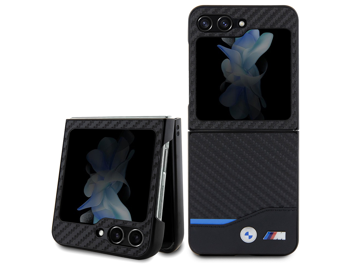 BMW M Carbon Look Case - Samsung Galaxy Z Flip 5 hoesje