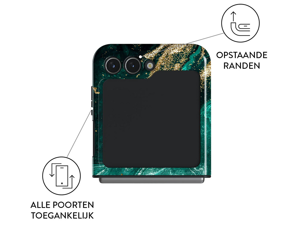 Burga Tough Case Emerald Pool - Samsung Galaxy Z Flip 5 Hoesje