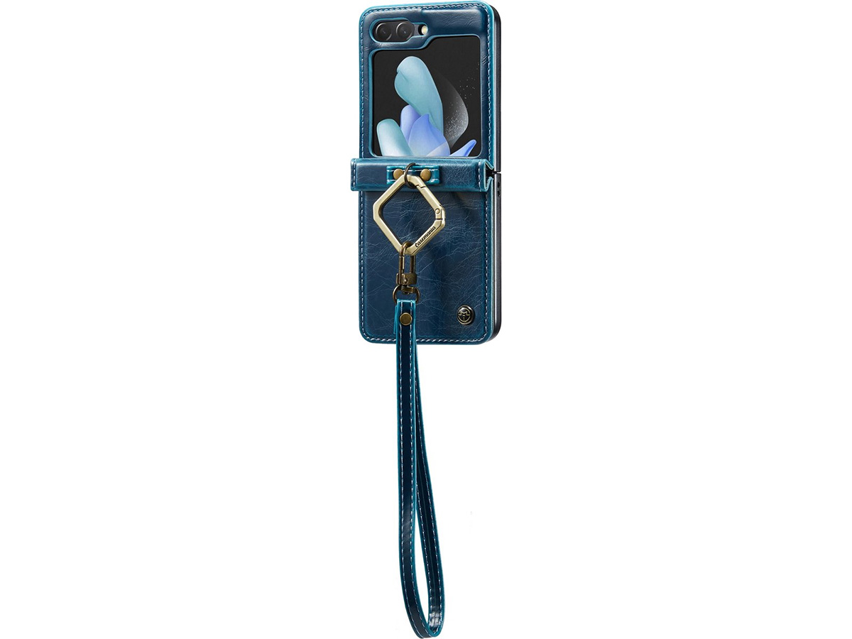 CaseMania Hang Case Blauw - Samsung Galaxy Z Flip 5 hoesje